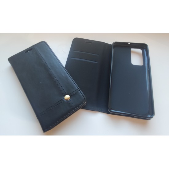 Huawei P40 dėklas knygutė Prestige, juodas