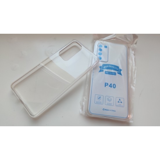 Huawei P40 silikoninis dėklas 2mm., bespalvis