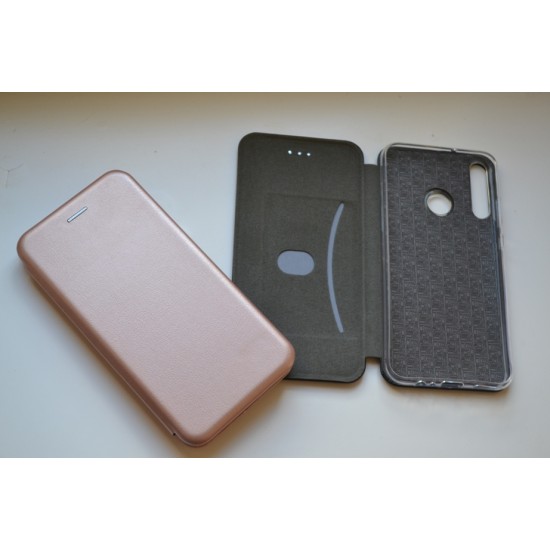 Huawei P40 Lite E dėklas knygutė Diva, rausvas