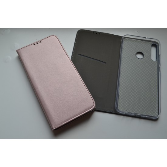 Huawei P40 Lite E dėklas knygutė Elegance, rausvas