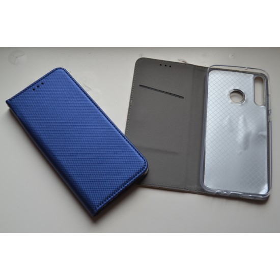 Huawei P40 Lite E dėklas knygutė Magnet book, mėlynas