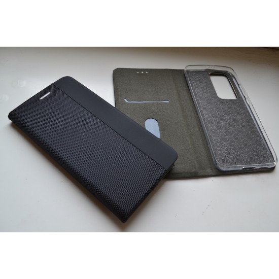 Huawei P40 Pro dėklas knygutė Senso, juodas