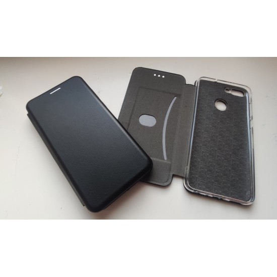 Huawei P Smart dėklas knygutė Diva, black