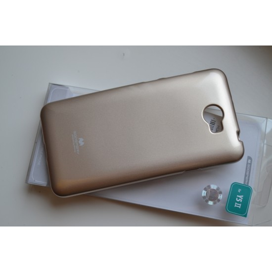 Huawei Y5II (Y5-2) dėklas Mercury Jelly Case, gold
