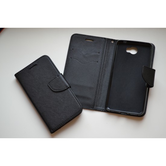 Huawei Y5II (Y5-2) dėklas knygutė Fancy, black