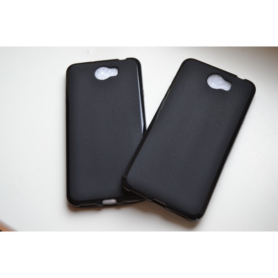 Huawei Y5II (Y5-2) silikoninis dėklas, matinis juodas