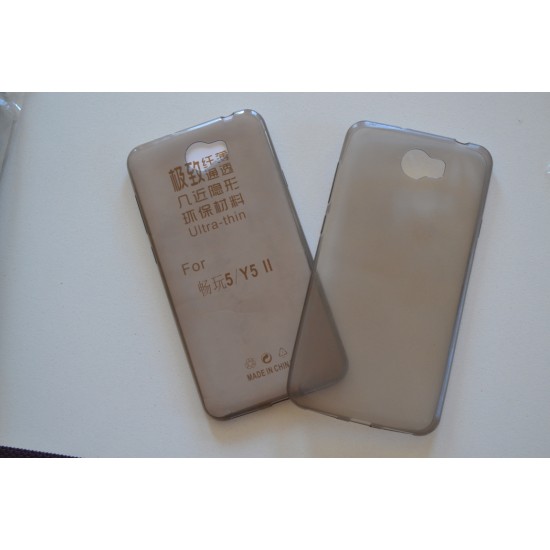 Huawei Y5II (Y5-2) silikoninis plonas dėklas, pilkas