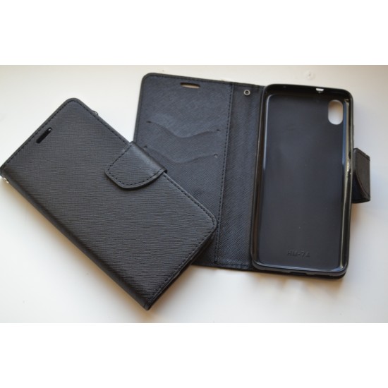 Huawei Y5 2019 / Honor 8S dėklas knygutė Fancy, black