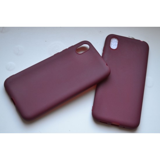 Huawei Y5 2019 / Honor 8S silikoninis dėklas, matinis bordo