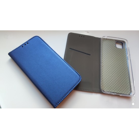 Huawei Y5p dėklas knygutė Magnet book, mėlynas