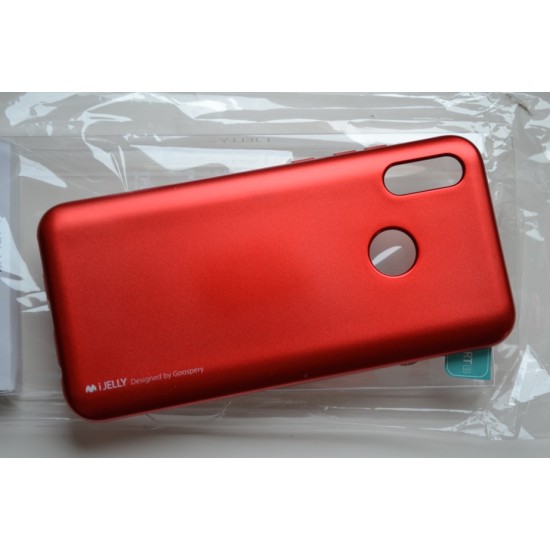 Huawei Y6 2019 / Honor 8A dėklas nugarėlė Mercury i-Jelly Case, red