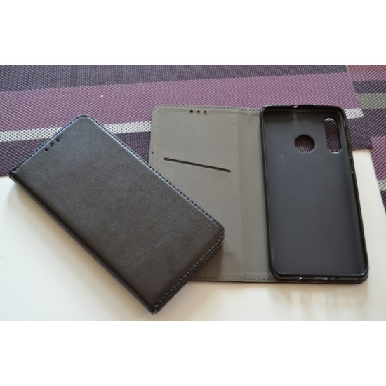 Huawei Y6p dėklas knygutė Magnetic, juodas