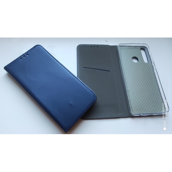 Huawei Y6p dėklas knygutė Magnetic, mėlynas