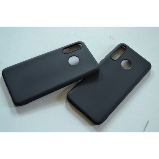 Huawei Y6p silikoninis dėklas, matinis juodas
