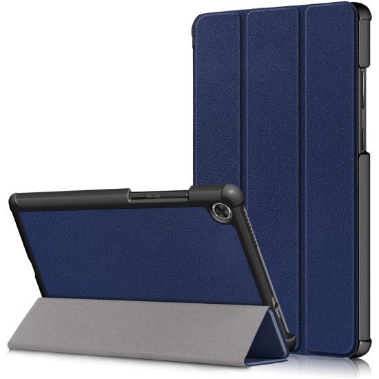 Lenovo Tab M8 atverčiamas dėklas knygutė, mėlynas