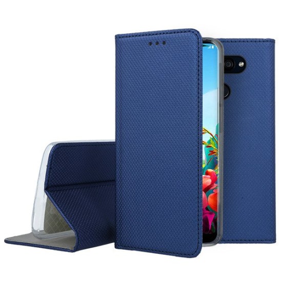 LG K40S dėklas knygutė Magnet Book, mėlynas