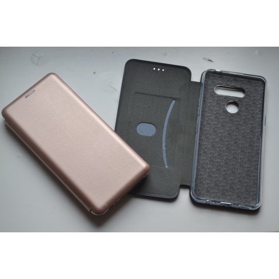 LG K50S dėklas knygutė Diva, rausvas