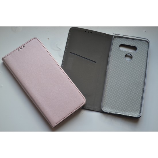 LG K50S dėklas knygutė Magnetic, rausvas