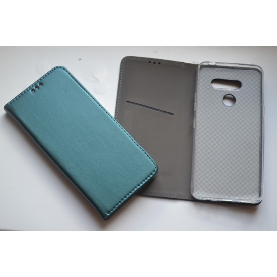 LG K50S dėklas knygutė Magnetic, žalias