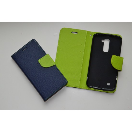 LG K7 (X210) dėklas knygutė Fancy, navy
