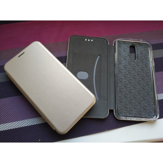 LG K40 atverčiamas dėklas knygutė Diva, gold
