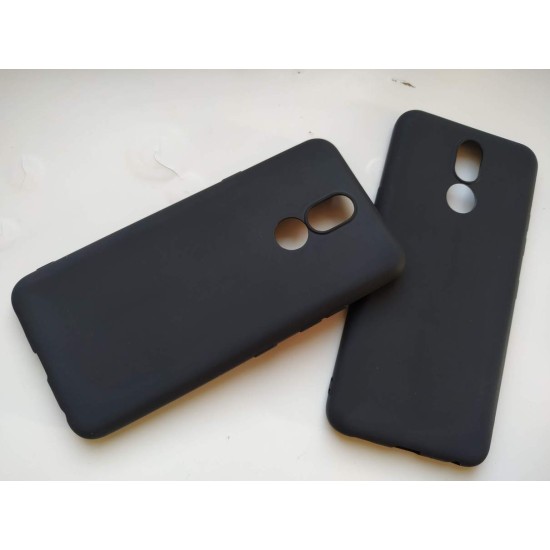 LG K40 silikoninis dėklas, matinis juodas