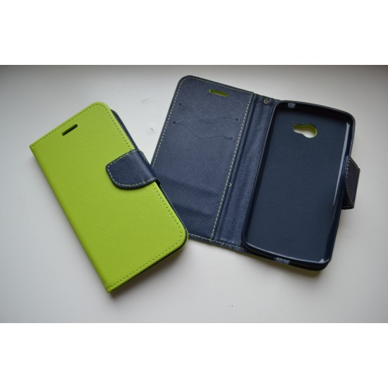 LG K5 (X220) dėklas knygutė Fancy, lime