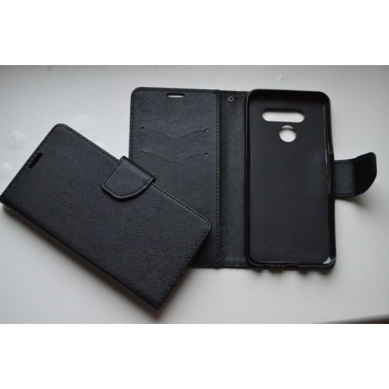 LG K50 / Q60 dėklas knygutė Fancy book, juodas