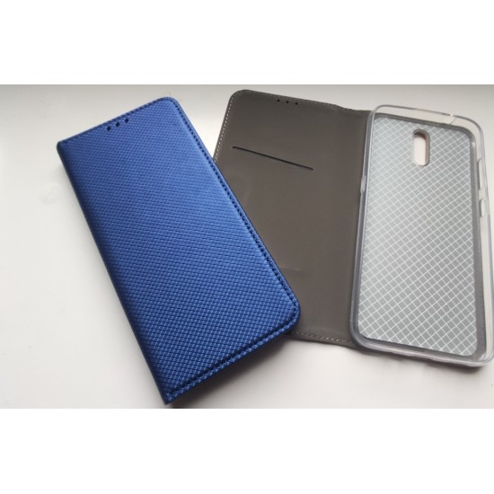 Nokia 2.3 dėklas knygutė Magnet Book, mėlynas