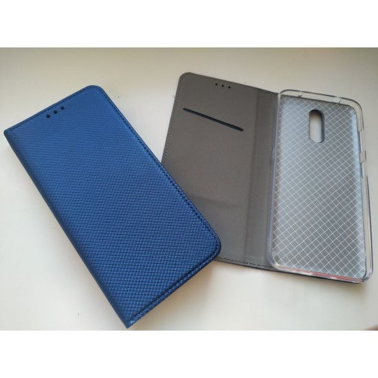 Nokia 3.2 atverčiamas dėklas knygutė MagnetBook, blue