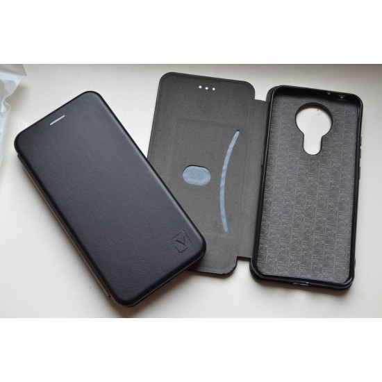 Nokia 3.4 dėklas knygutė Vennus, juodas