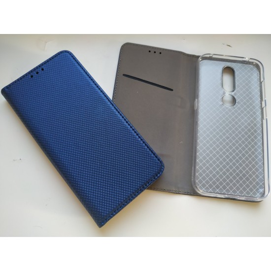 Nokia 4.2 atverčiamas dėklas knygutė MagnetBook, blue