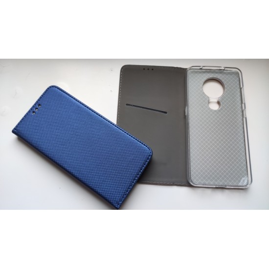 Nokia 5.3 dėklas knygutė Magnet Book, mėlynas