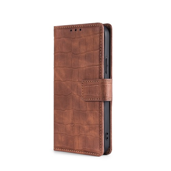 Nokia 7.1 dėklas knygutė, rudas