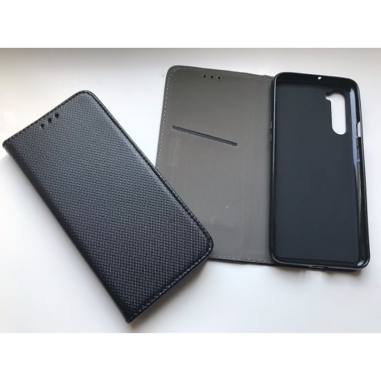 OnePlus Nord dėklas knygutė Magnet Book, juodas