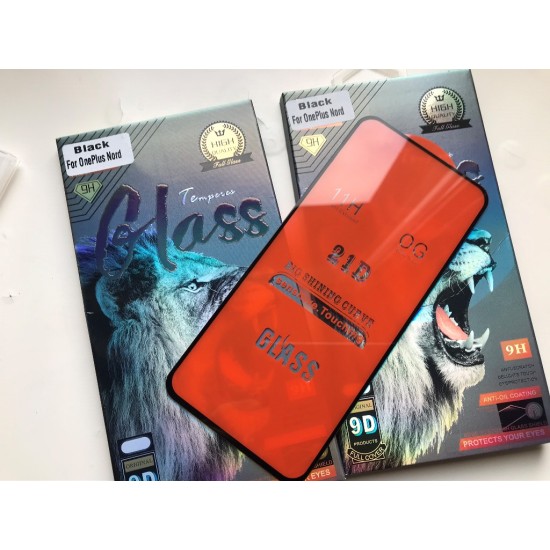 OnePlus Nord pilnas apsauginis ekrano stiklas 5d, juodas