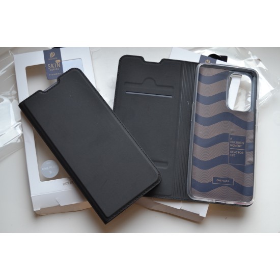 OnePlus 9 Pro dėklas knygutė Dux Ducis, juodas