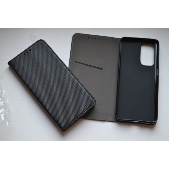 OnePlus 9 Pro atverčiamas dėklas knygutė, juodas