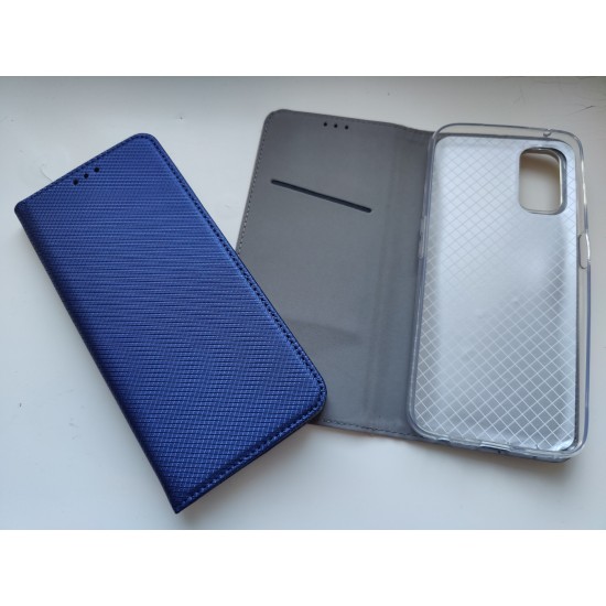 Realme 7 5G dėklas knygutė, mėlynas