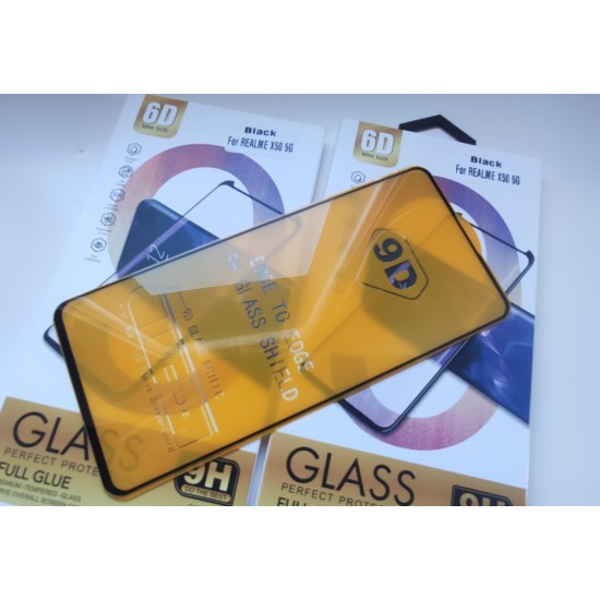 Realme X50 5G pilnas apsauginis ekrano stiklas