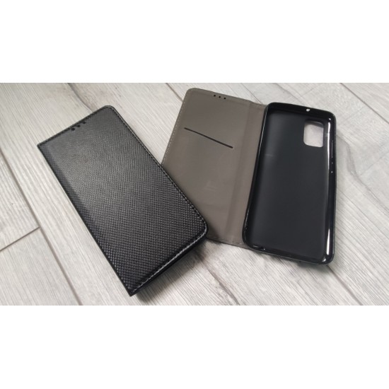 Samsung Galaxy A02s dėklas knygutė Magnet Book, juodas