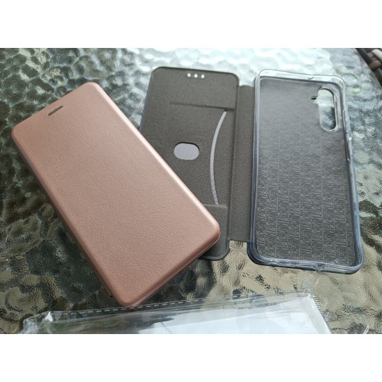 Samsung Galaxy A05s dėklas knygutė Elegance, rausvas