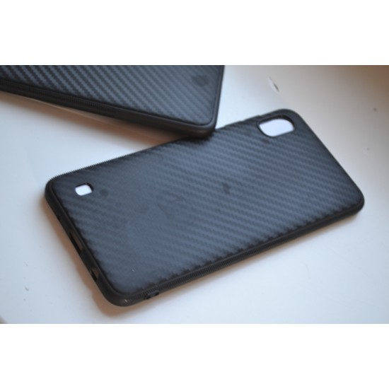 Samsung Galaxy A10 silikoninis dėklas Carbon, juodas