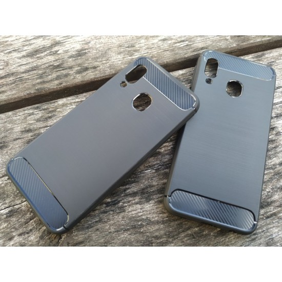 Samsung Galaxy A20e silikoninis dėklas nugarėlė Slim Armor, juodas