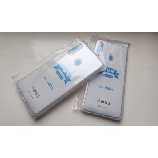 Samsung Galaxy A20s bespalvis dėklas 2mm.