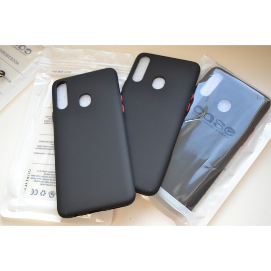 Samsung Galaxy A20s silikoninis dėklas Crazy Colors, juodas
