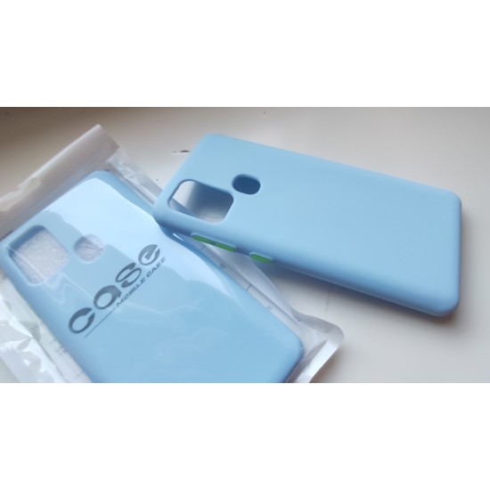 Samsung Galaxy A21s dėklas Crazy Colors, melsvas