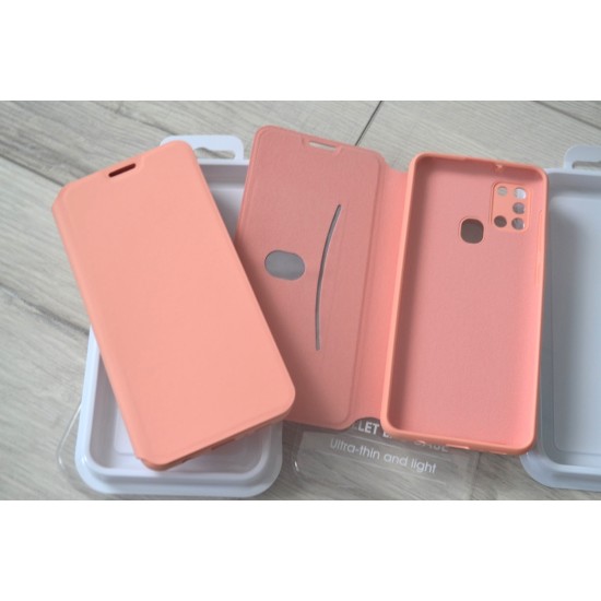 Samsung Galaxy A21s dėklas Wallet Lite, rausvas