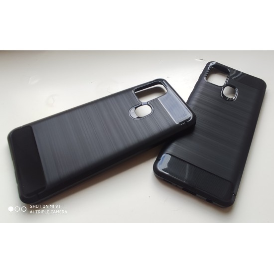 Samsung Galaxy A21s silikoninis dėklas Slim Armor, juodas