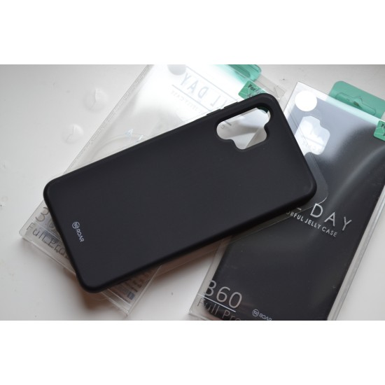 Samsung Galaxy A32 5G silikoninis dėklas Roar, juodas